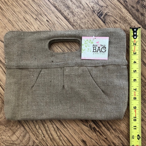 Jute Woven Animal Print Clutch - Picture 5 of 6